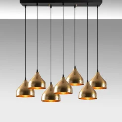 Hängeleuchte Tattoo 6222 7-flammig gold