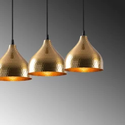 Hängeleuchte Tattoo 6212 3-flammig linear gold