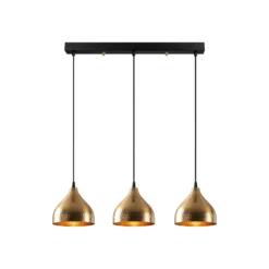 Hängeleuchte Tattoo 6212 3-flammig linear gold