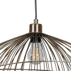 Hängeleuchte Tel, altmessing, Ø 50 cm, 1-flammig, Metall
