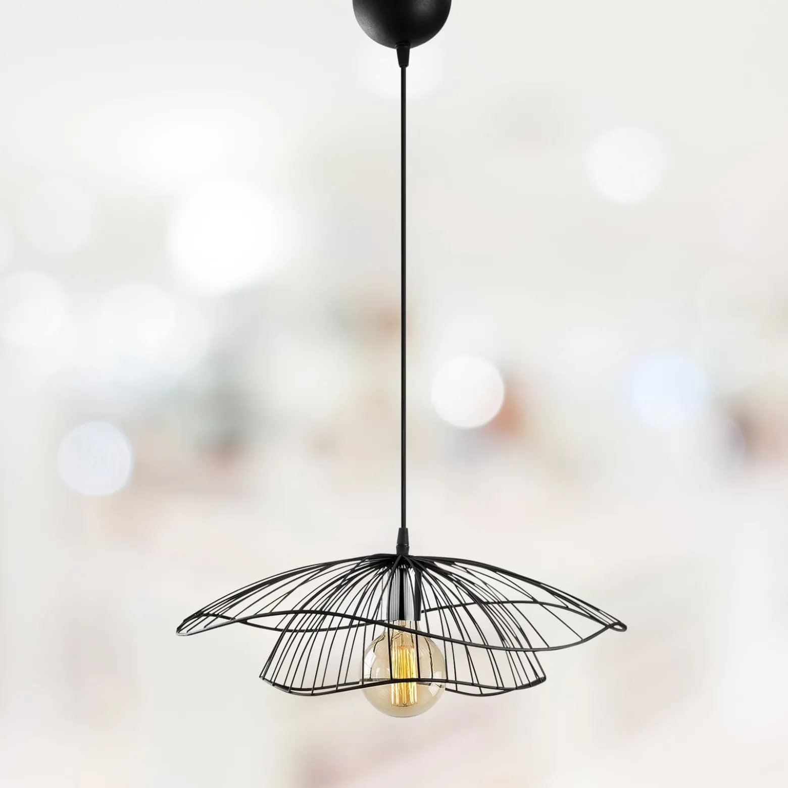 Hängeleuchte Tel 6500 Ø50cm schwarz