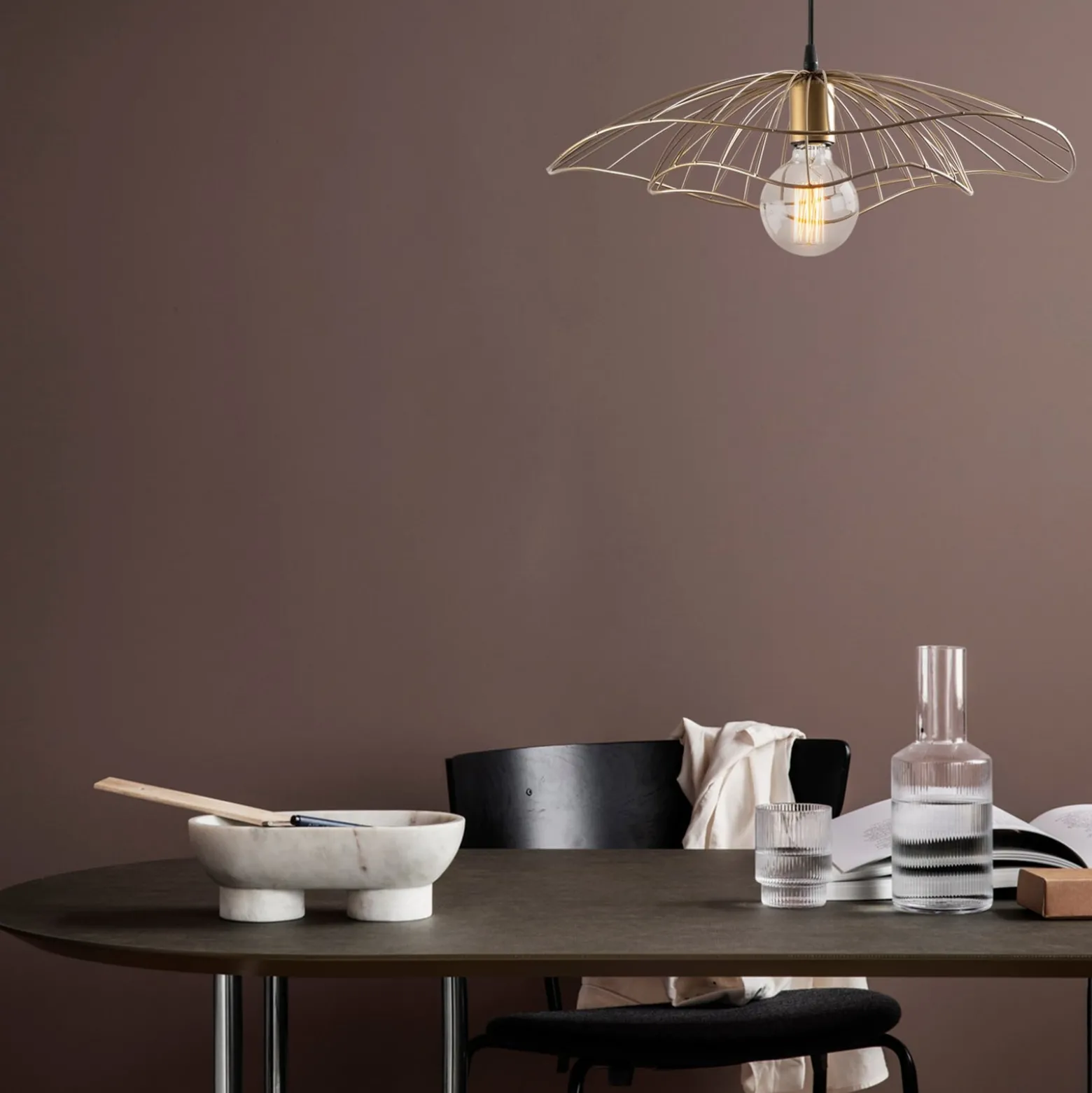 Hängeleuchte Tel 6503 Ø50cm schwarz antik