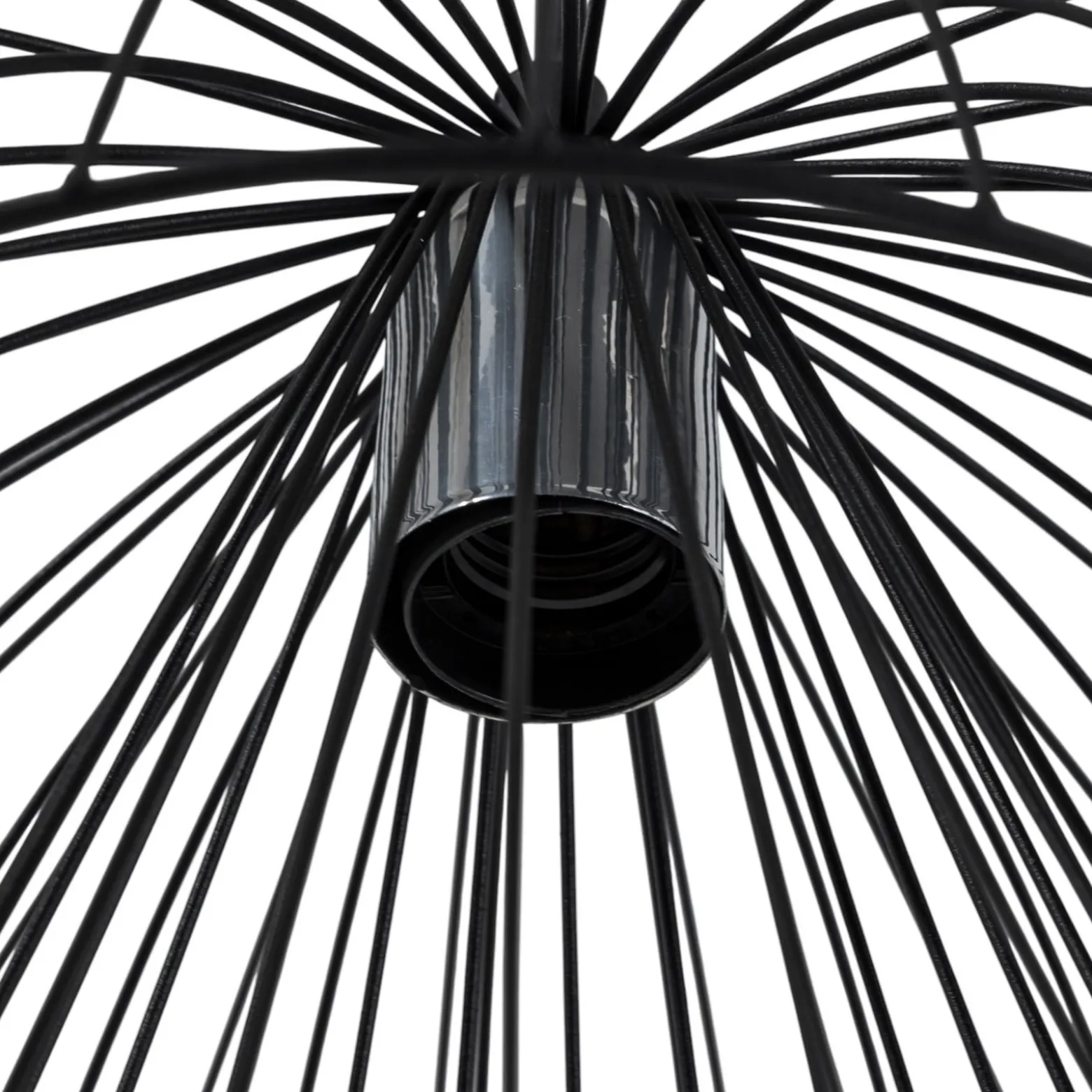 Hängeleuchte Tel 6504, schwarz, Eisen, Ø 50 cm