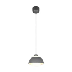 Hängeleuchte Tilos, anthrazit, Ø 23 cm, Metall/Glas, E27