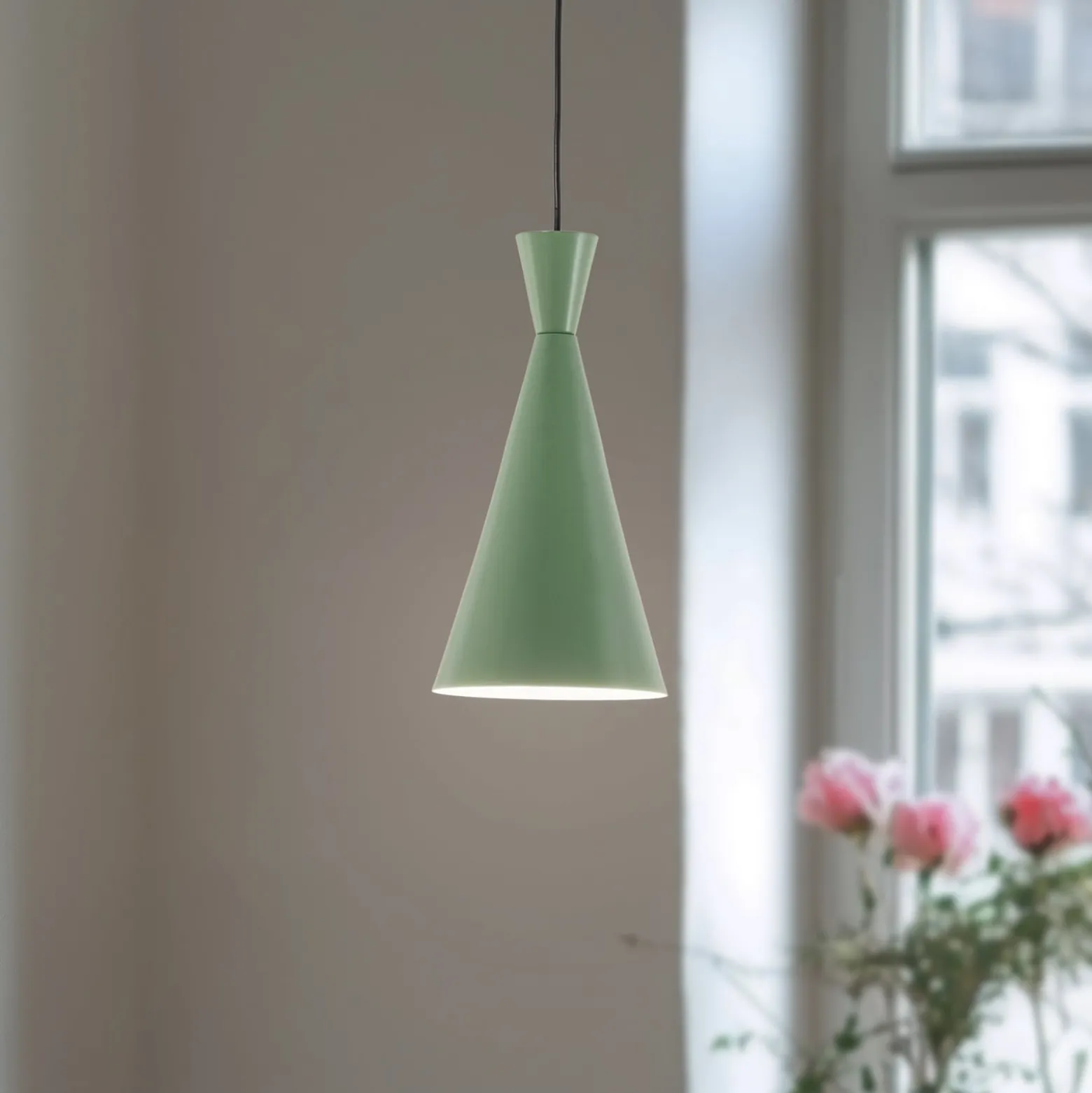 Hängeleuchte Tom, mintgrün, Metall, Ø 19 cm, E27