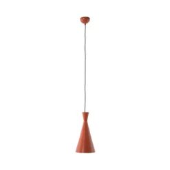 Hängeleuchte Tom, orange, Metall, Ø 19 cm, E27