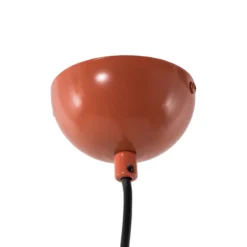 Hängeleuchte Tom, orange, Metall, Ø 19 cm, E27