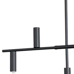 Hängeleuchte Trevo 6 All Black, Metall, schwarz, GU10