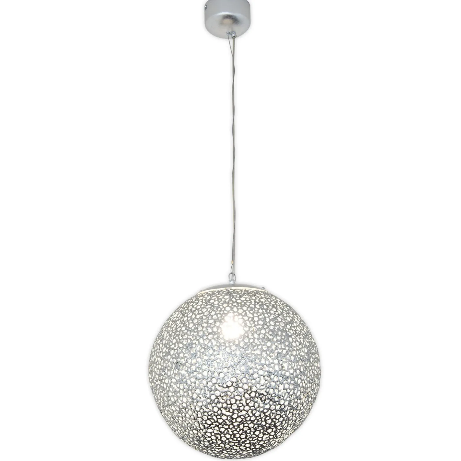 Hängeleuchte Utopistico in Silber Ø 40 cm