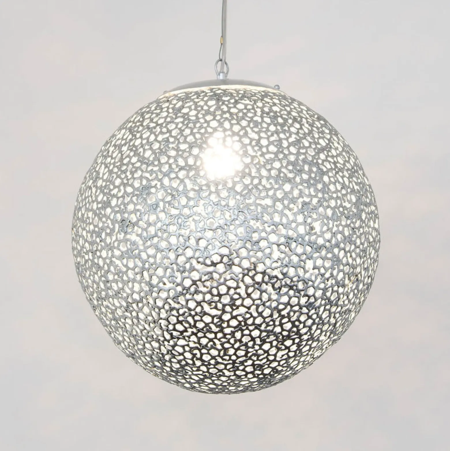 Hängeleuchte Utopistico in Silber Ø 40 cm
