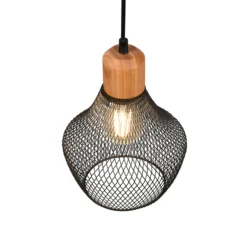 Hängeleuchte Valeria mit Gitterschirm, Ø 18 cm