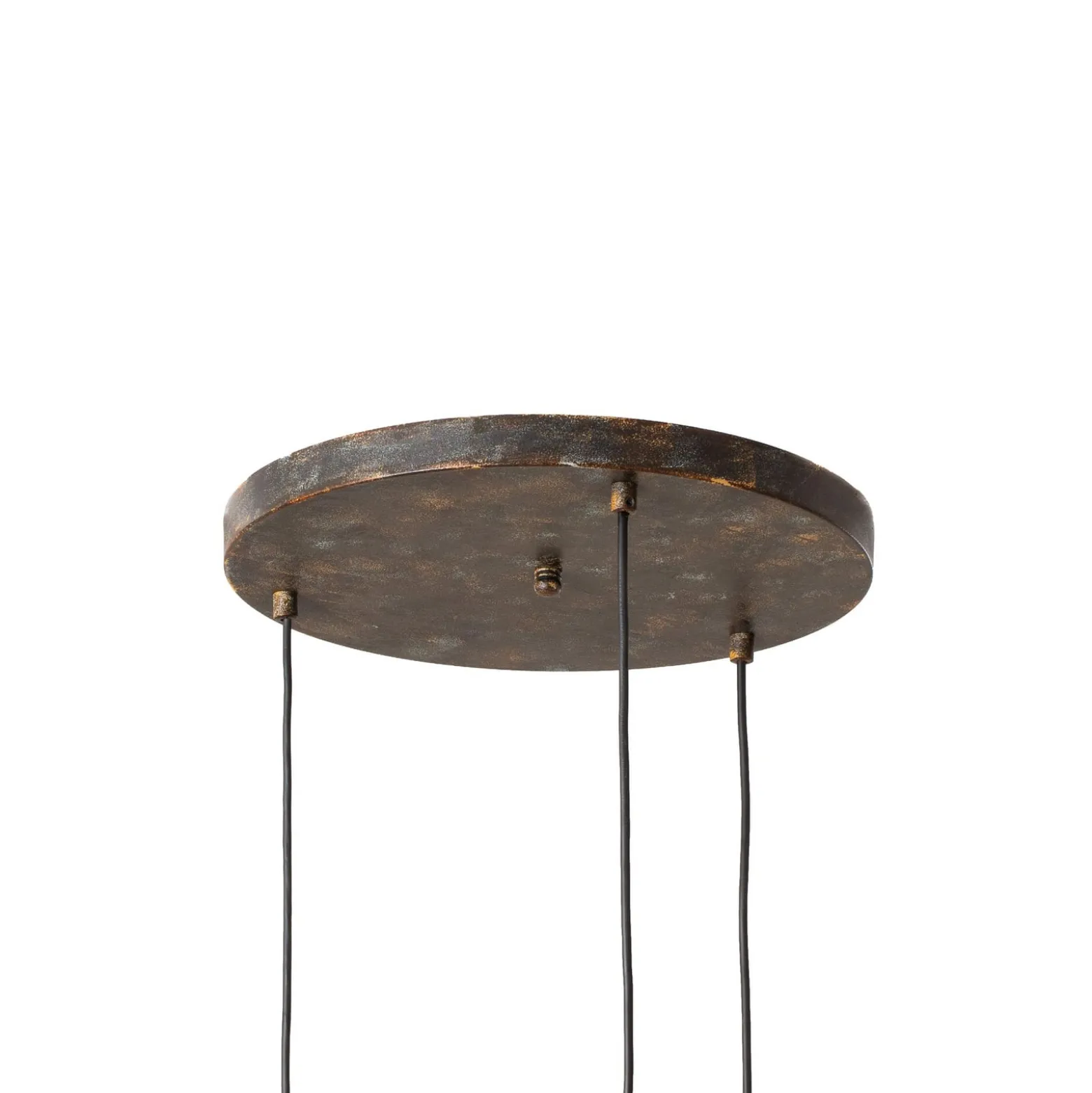 Hängeleuchte Vatoz, 3-flammig, schwarz, Ø 50 cm, Metall
