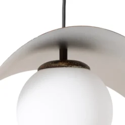 Hängeleuchte Vatoz, 3-flammig, schwarz, Ø 50 cm, Metall