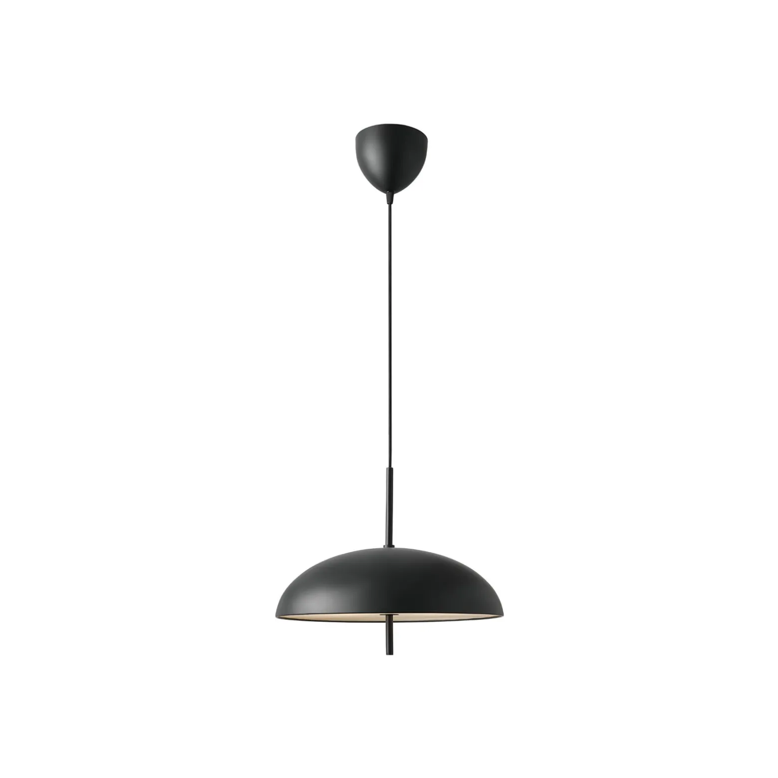 Hängeleuchte Versale, schwarz, Ø 35 cm, Metall, 2 x E27