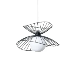 Hängeleuchte Vertigo, schwarz, Glas/Metall, E27, Ø 50 cm