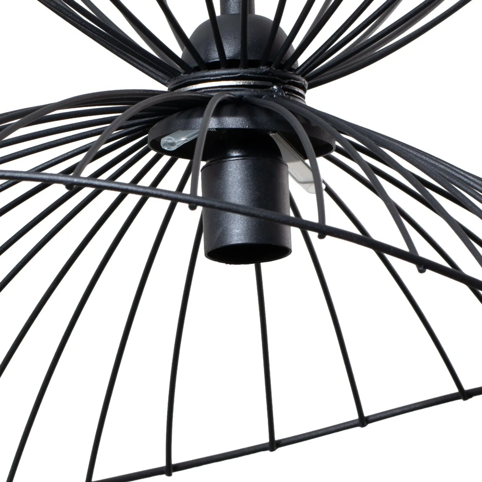 Hängeleuchte Vertigo, schwarz, Glas/Metall, E27, Ø 50 cm