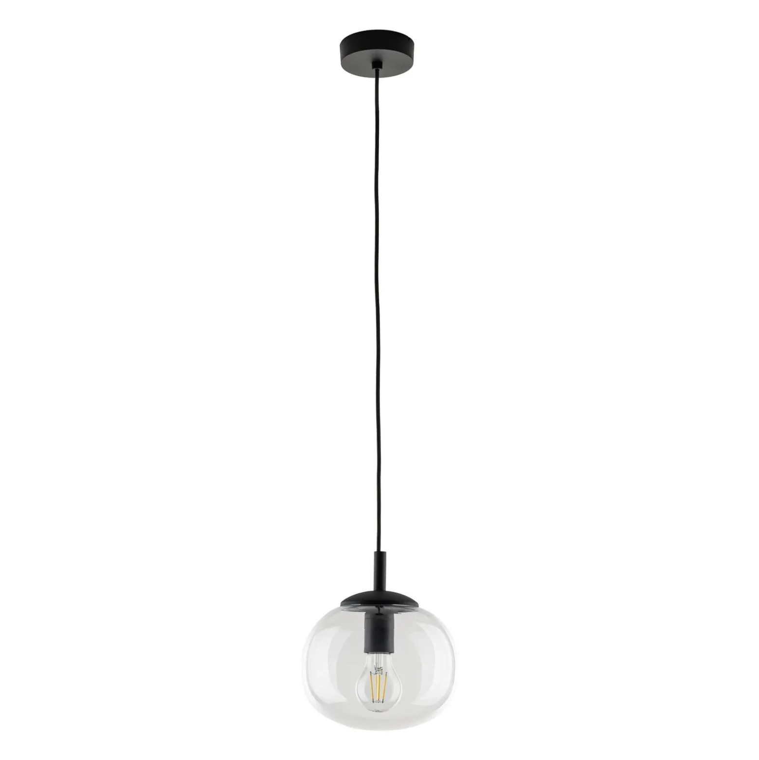 Hängeleuchte Vibe, Glas klar, Ø 20 cm