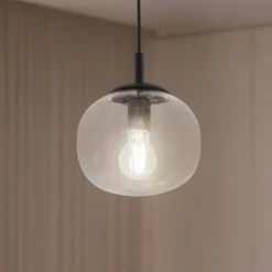 Hängeleuchte Vibe, Glas klar, Ø 20 cm