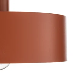 Hängeleuchte Vitrum round, rot, zylindrisch, Ø 27 cm