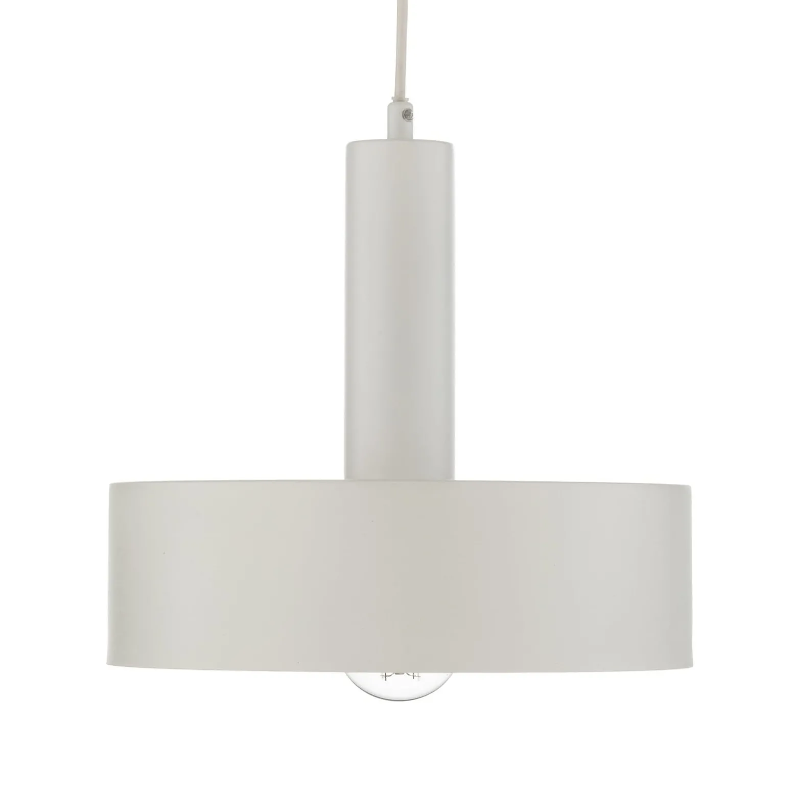 Hängeleuchte Vitrum round, weiß, zylindrisch, Ø 27 cm