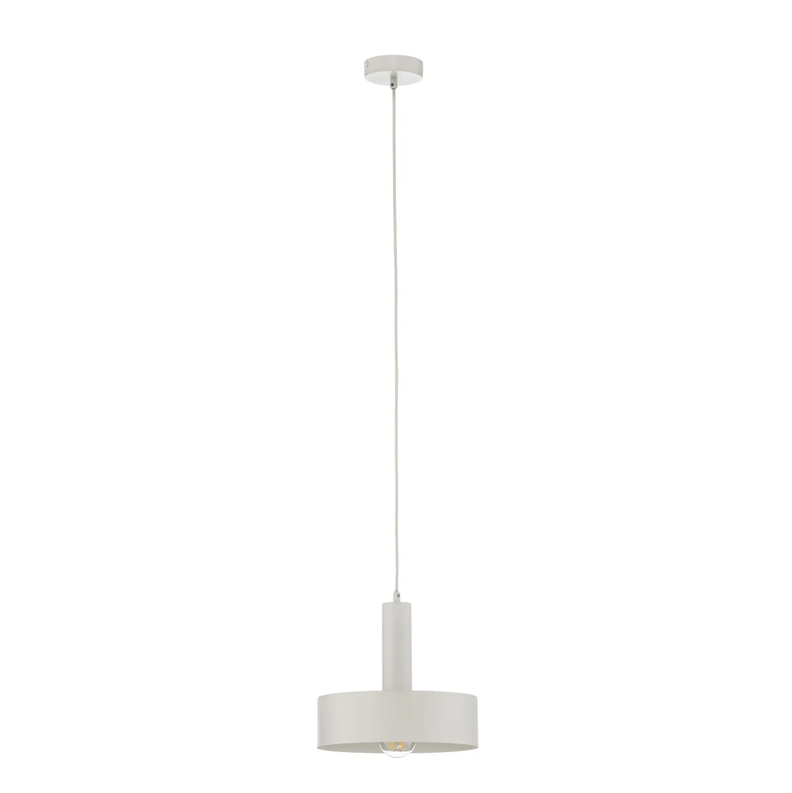 Hängeleuchte Vitrum round, weiß, zylindrisch, Ø 27 cm