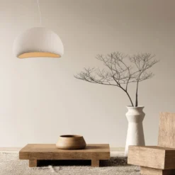 Hängeleuchte 23342, weiß, 80 x 65 cm, Fiberglas, E27
