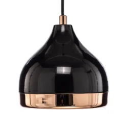Hängeleuchte Yildo 6866 1-flg Ø17cm schwarz/kupfer