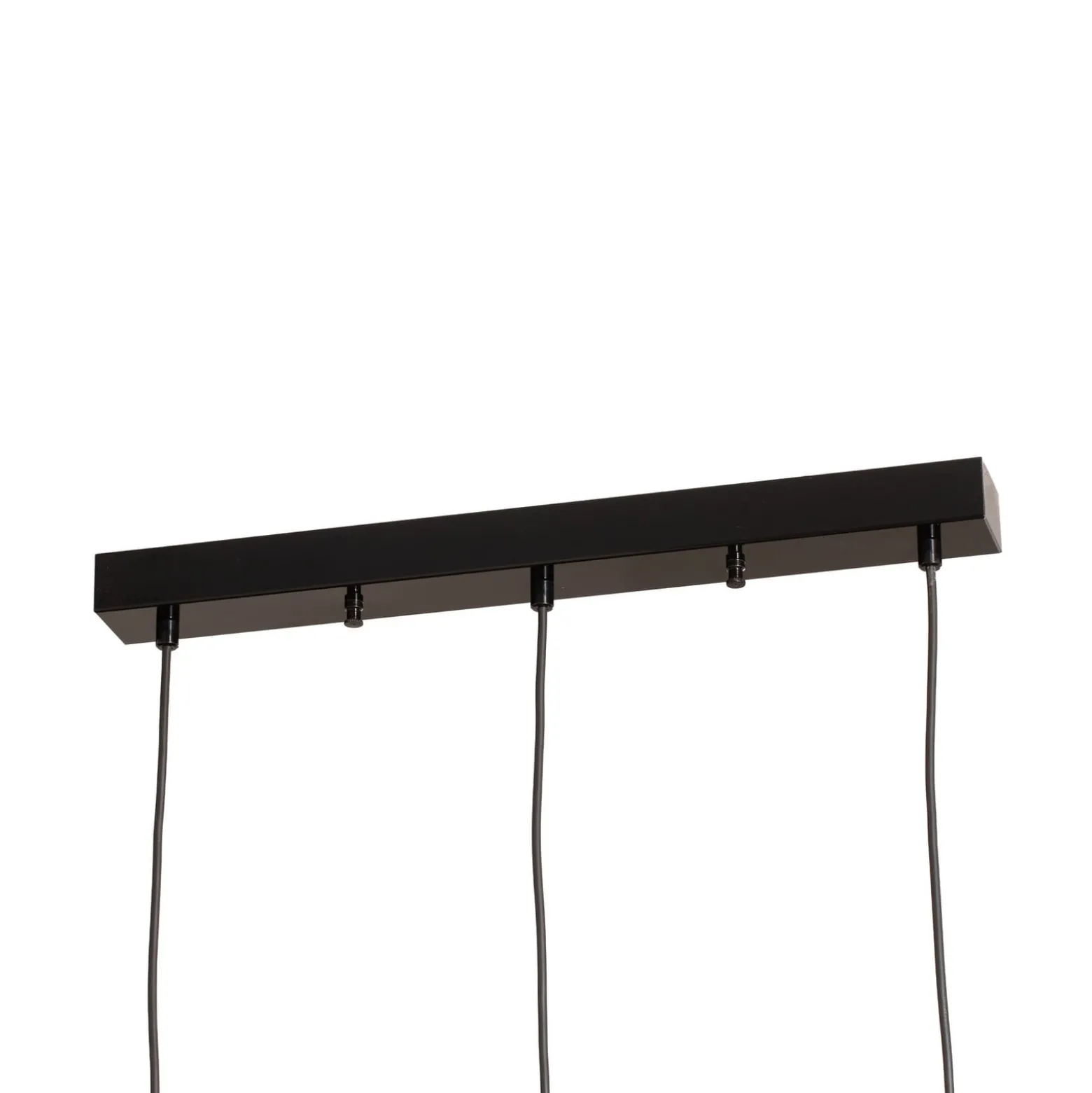 Hängeleuchte Yildo, linear, 3-flammig, schwarz/gold, Metall