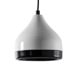 Hängeleuchte Yildo 6868, weiß/schwarz, Metall, 1-flammig