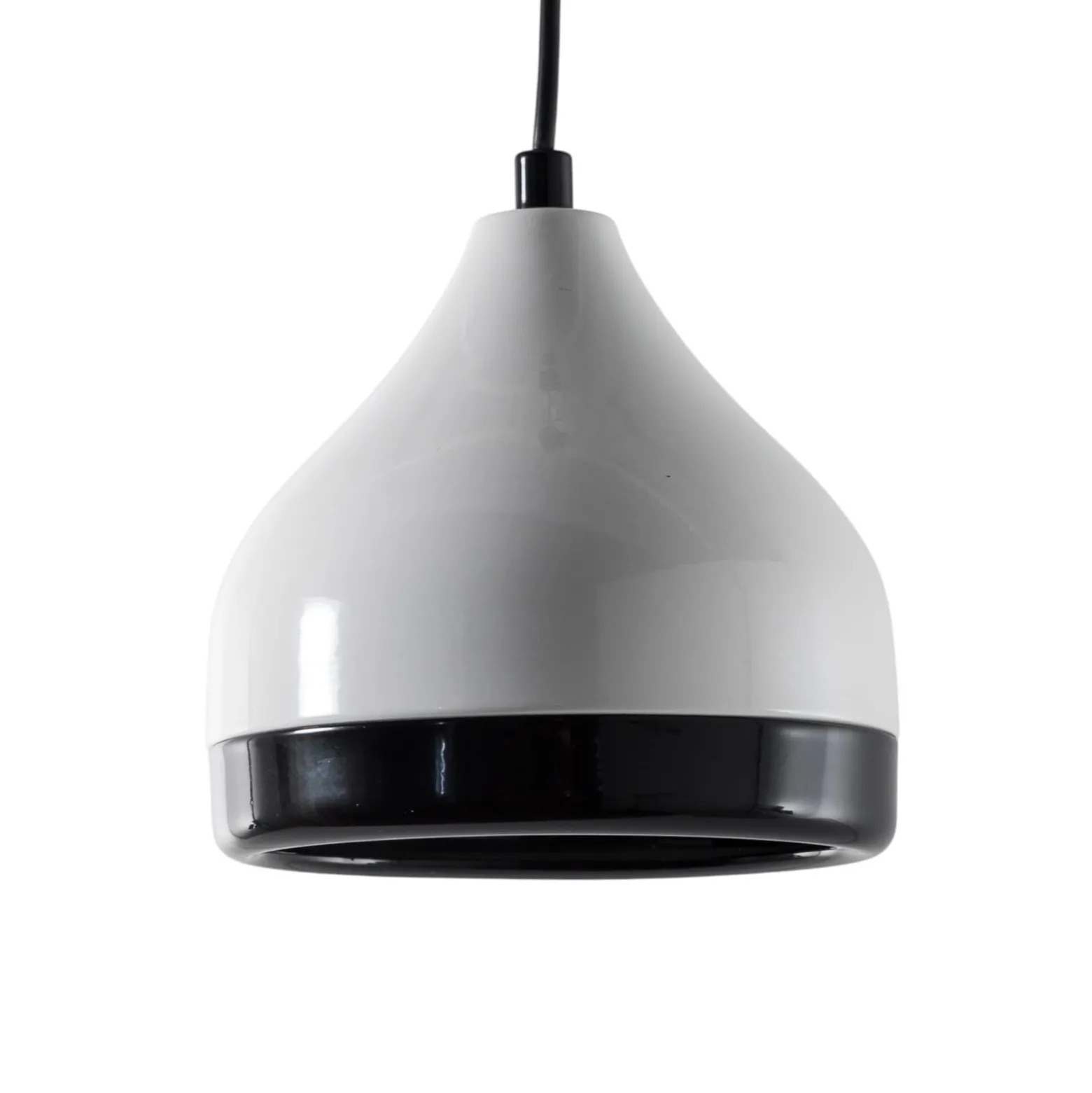 Hängeleuchte Yildo 6868, weiß/schwarz, Metall, 1-flammig