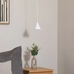 Hängeleuchte ZENITH, weiß, Ø 11 cm, Metall, GU10