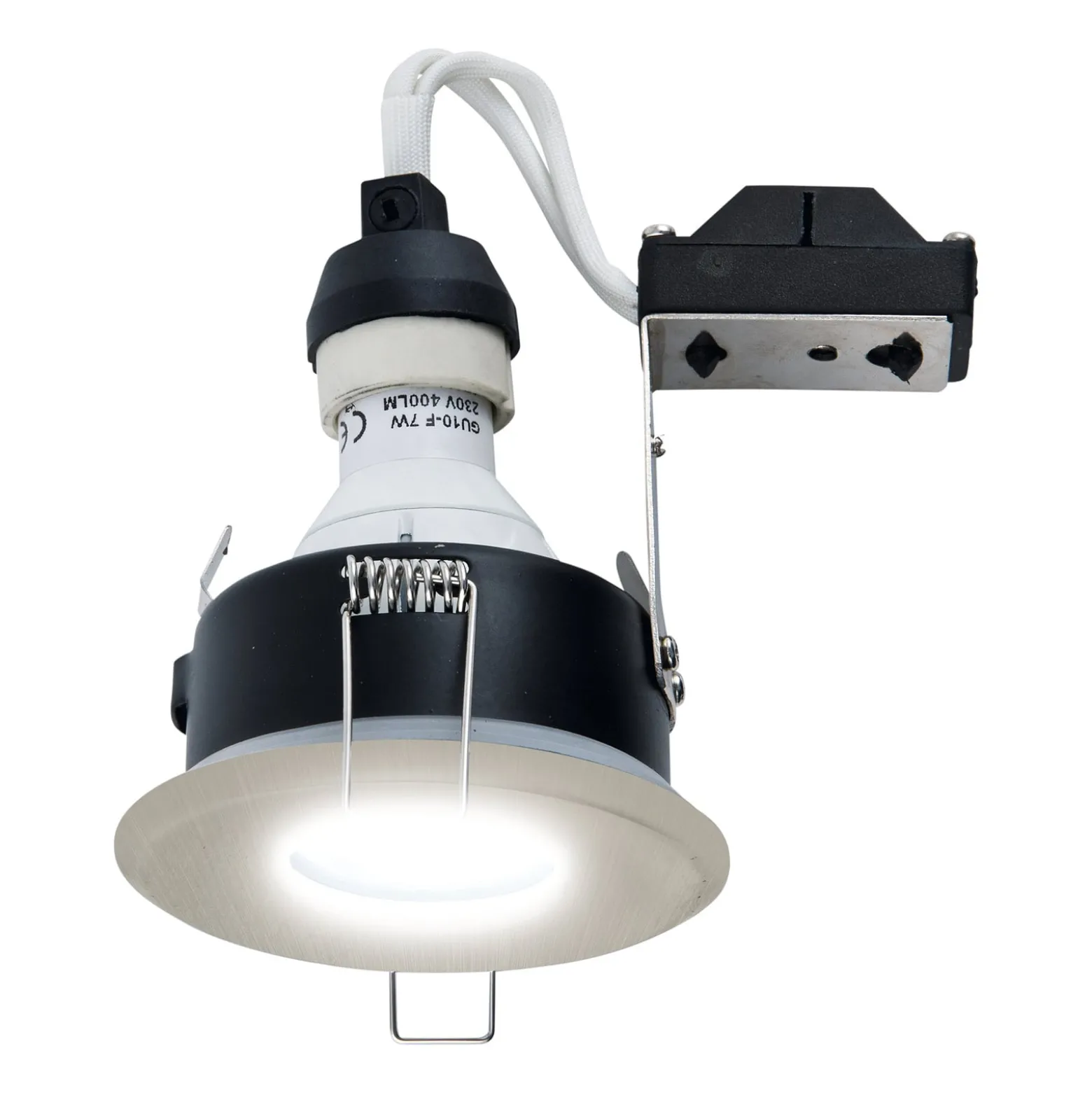Hochvolt-Einbaustrahler DL7001, eisen gebürstet