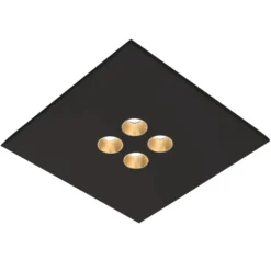 ICONE Confort - LED-Deckenleuchte in edlem Schwarz