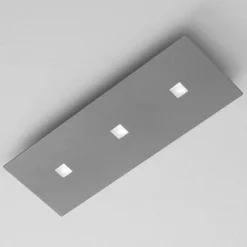 ICONE Isi - LED-Deckenleuchte in dezentem Grau