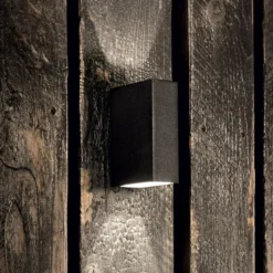 Ideal Lux Außenwandleuchte Tetris-2, anthrazit, Aluminium
