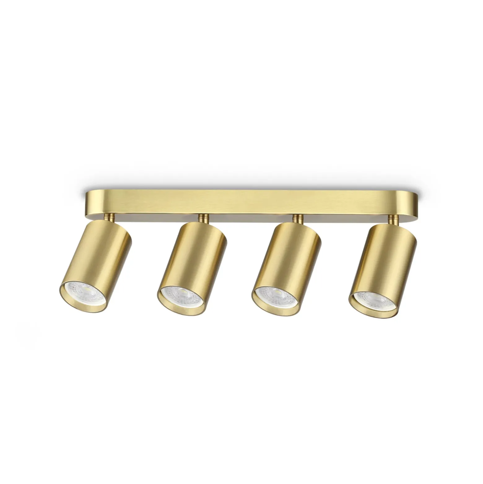 Ideal Lux Deckenstrahler Dynamite Round messing 38 cm 4-flg.