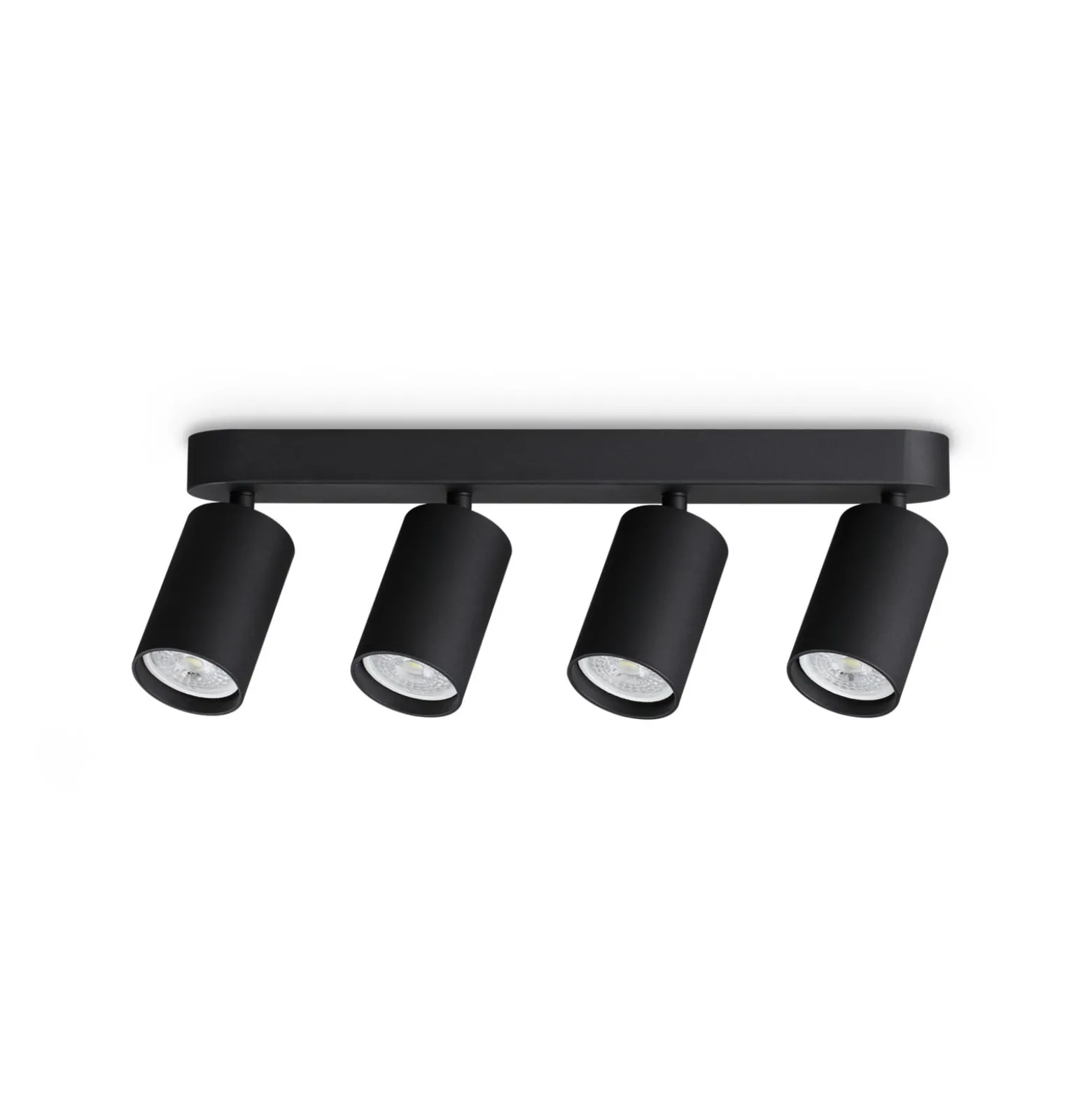 Ideal Lux Deckenstrahler Dynamite Round schwarz 38 cm 4-flg.