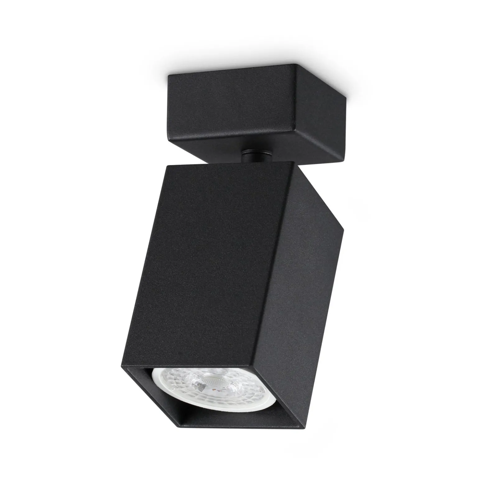 Ideal Lux Deckenstrahler Dynamite Square schwarz Länge 5,7cm