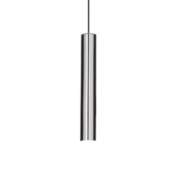 Ideal Lux Hängeleuchte Look, chromfarben, Ø 6 cm, Metall