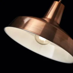 Ideal Lux Hängeleuchte Moby, kupferfarben, Metall, Ø 35 cm