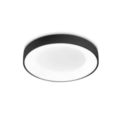 Ideal Lux LED-Deckenleuchte Planet, schwarz, Ø 40 cm, Metall