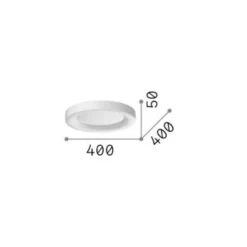 Ideal Lux LED-Deckenleuchte Planet, schwarz, Ø 40 cm, Metall