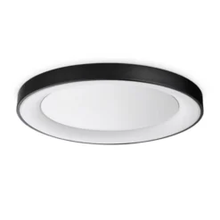 Ideal Lux LED-Deckenleuchte Planet, schwarz, Ø 60 cm, Metall