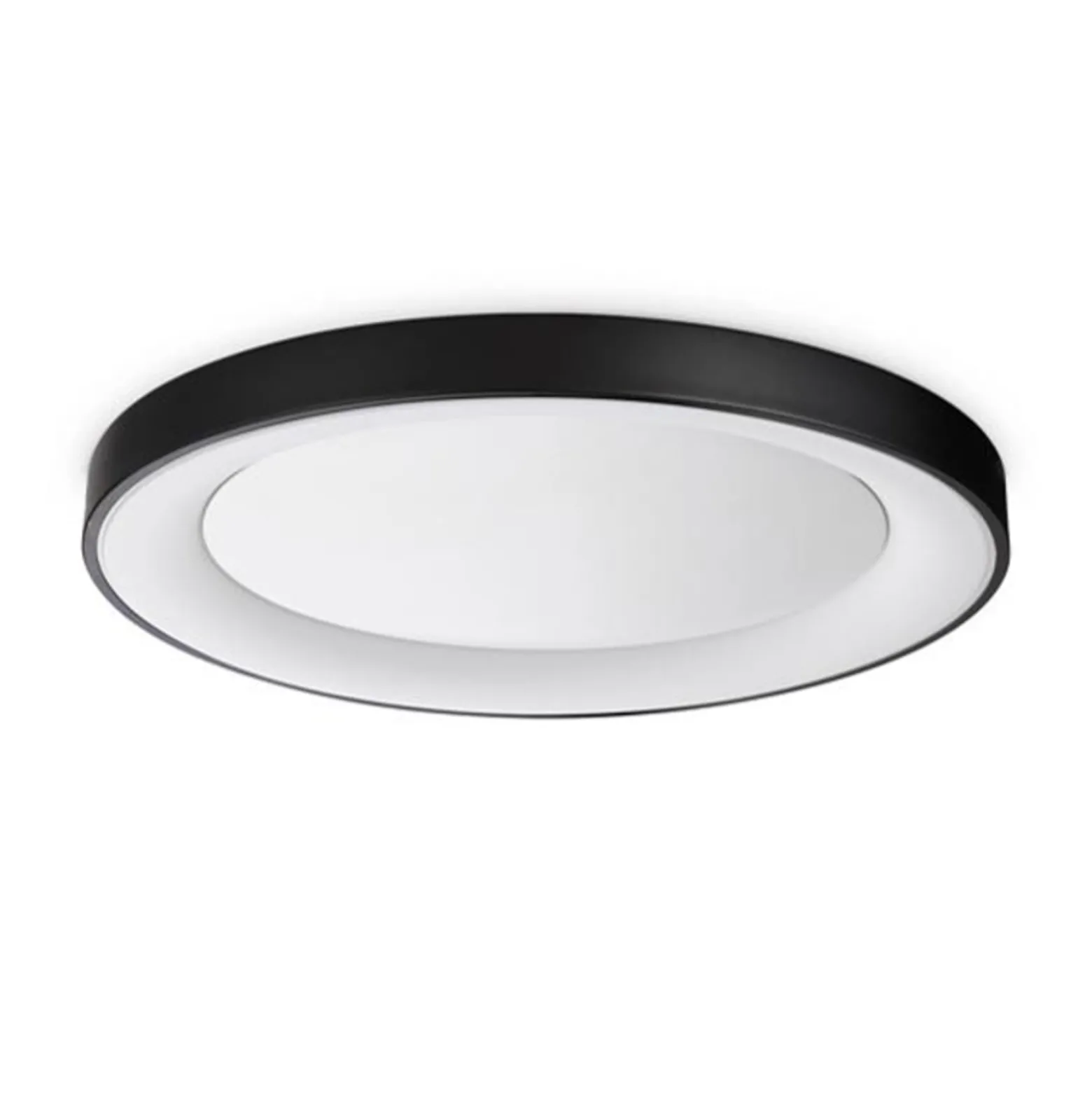 Ideal Lux LED-Deckenleuchte Planet, schwarz, Ø 60 cm, Metall