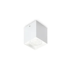 Ideal Lux LED-Downlight Dot Square, weiß, Aluminium, 3.000 K