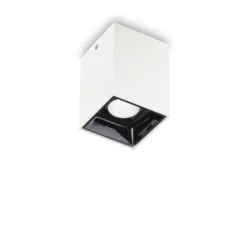Ideal Lux LED-Downlight Nitro Square weiß, Höhe 9 cm, Metall