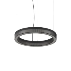 Ideal Lux LED-Hängelampe Crown Ø 40 cm, schwarz, Metall