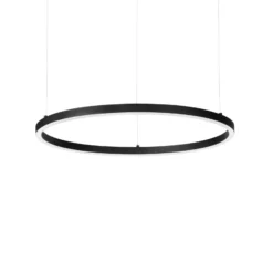 Ideal Lux LED-Hängelampe Oracle Slim Ø 70 cm schwarz 3.000 K