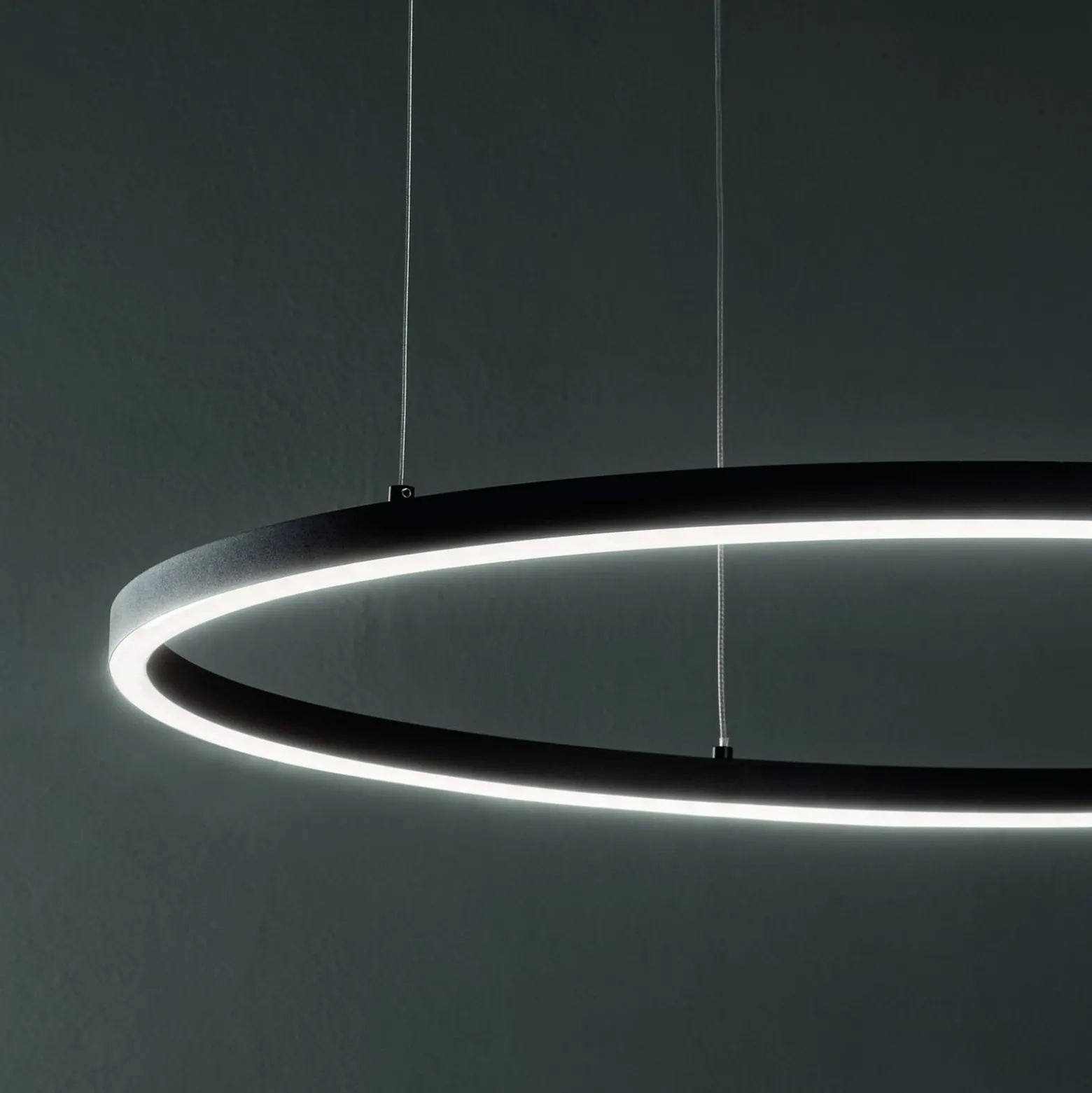Ideal Lux LED-Hängelampe Oracle Slim Ø 50 cm weiß 3.000 K