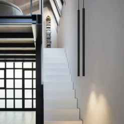 Ideal Lux LED-Hängelampe Ultrathin Round 100 cm schwarz DALI